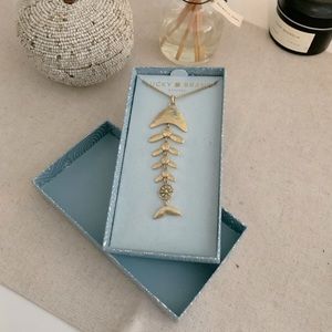 Lucky Brand | Gold Tone & Turquoise Stone Necklace